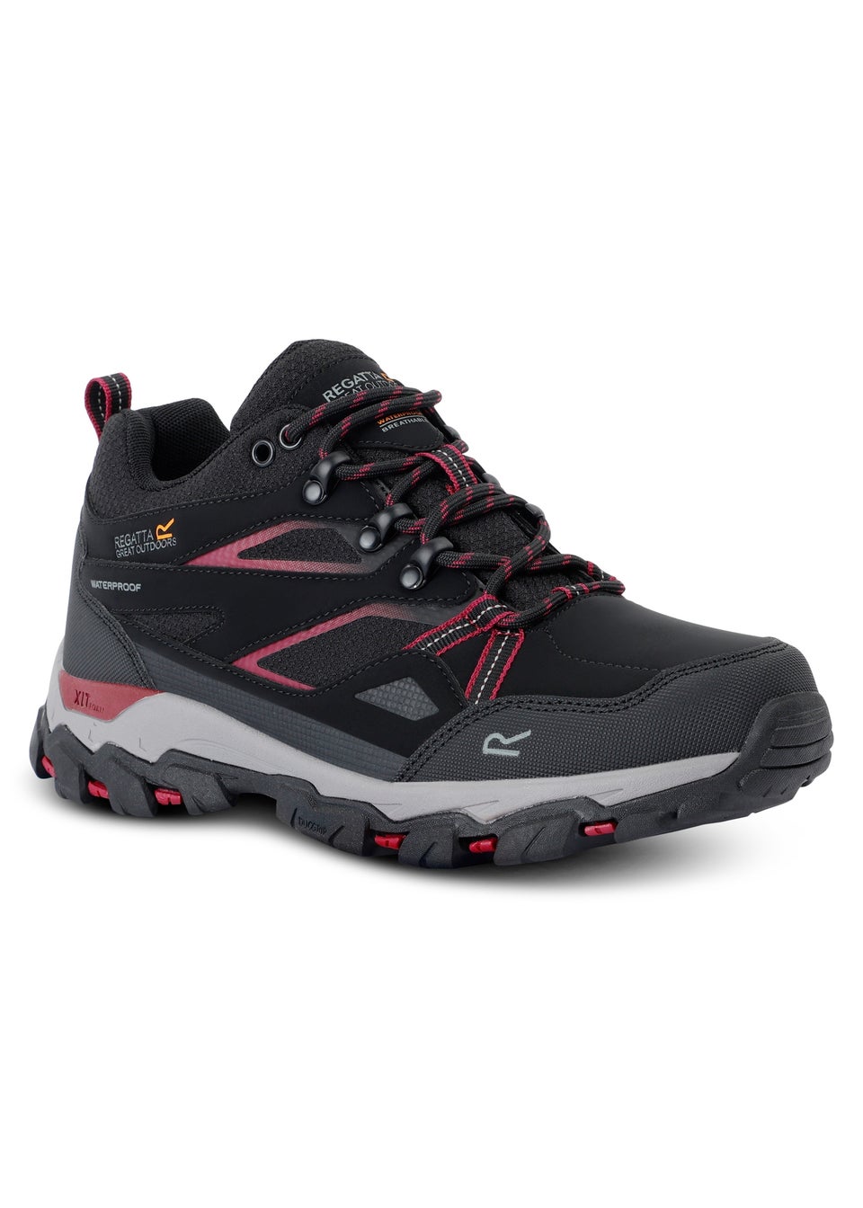 Regatta Black Beaujolais Holcombe Low III Waterproof Breathable Isotex Walking Shoes