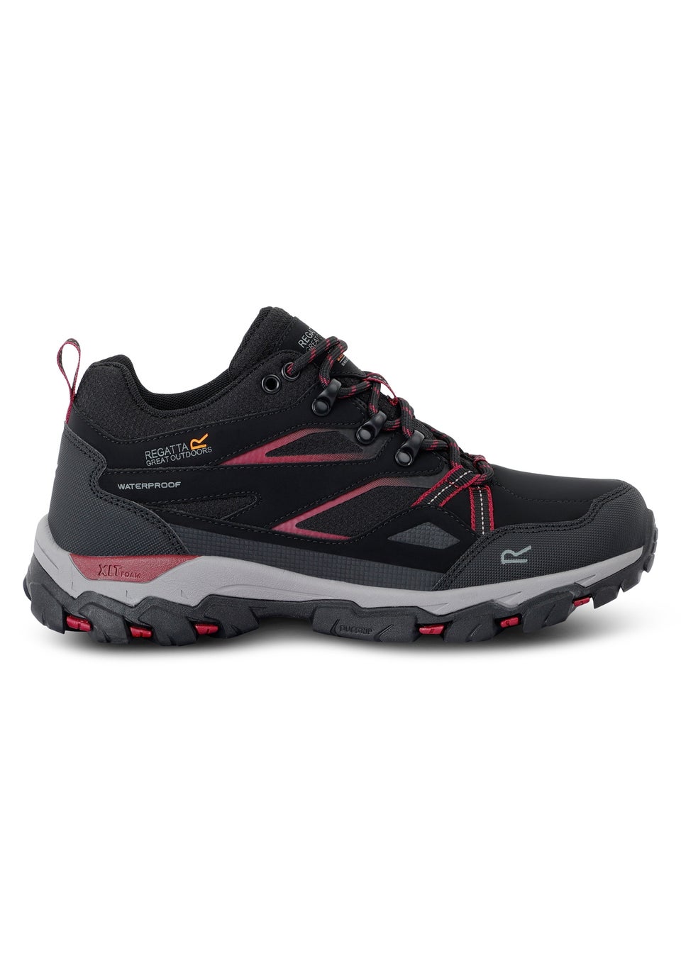 Regatta Black Beaujolais Holcombe Low III Waterproof Breathable Isotex Walking Shoes