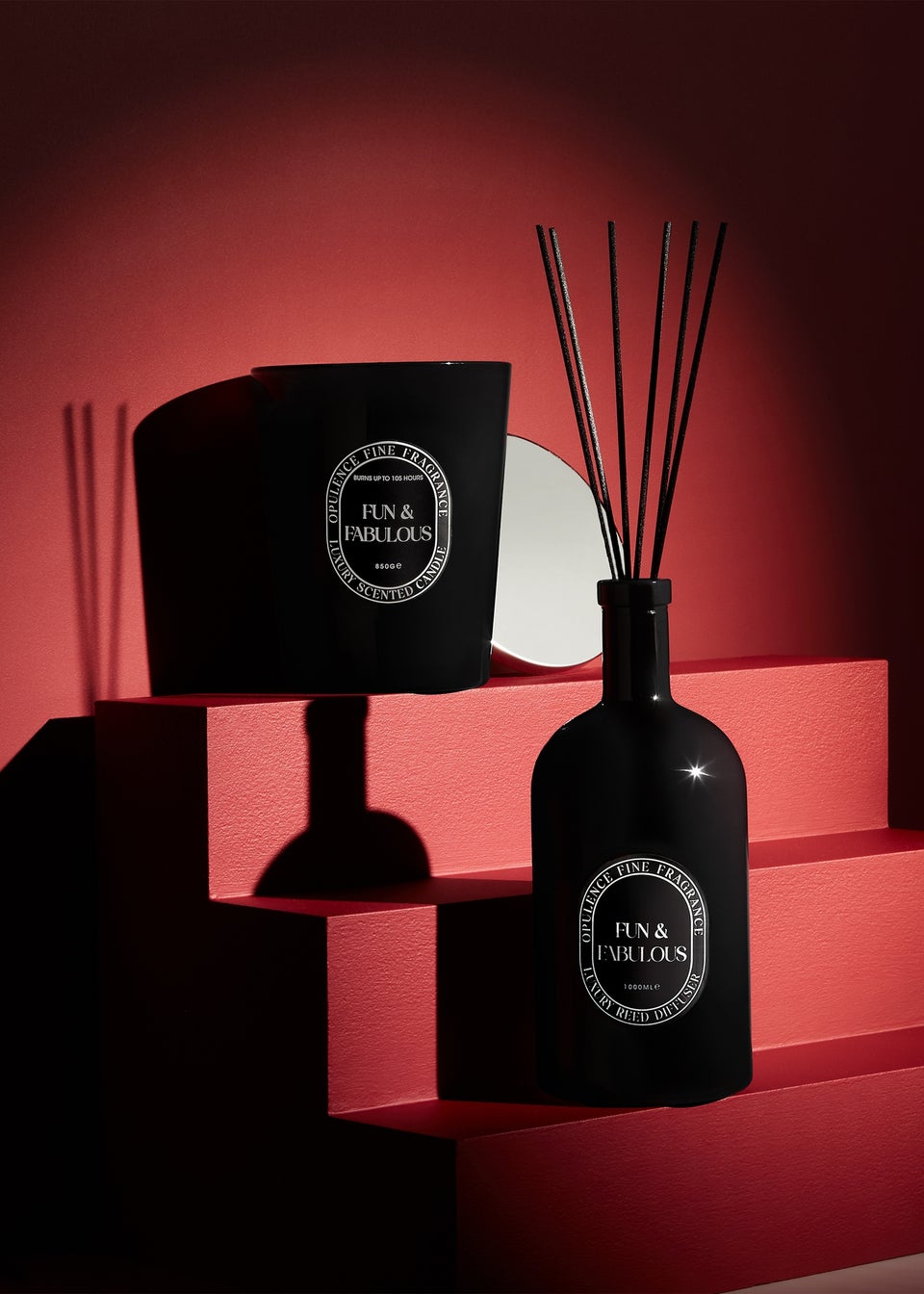 Black Fun & Fabulous Large Candle