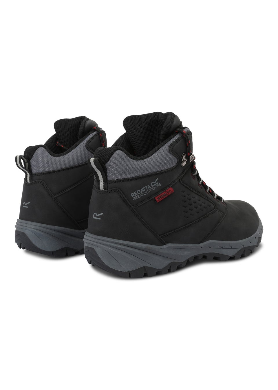 Regatta Black/Red Amble Water Repellent Walking Boots