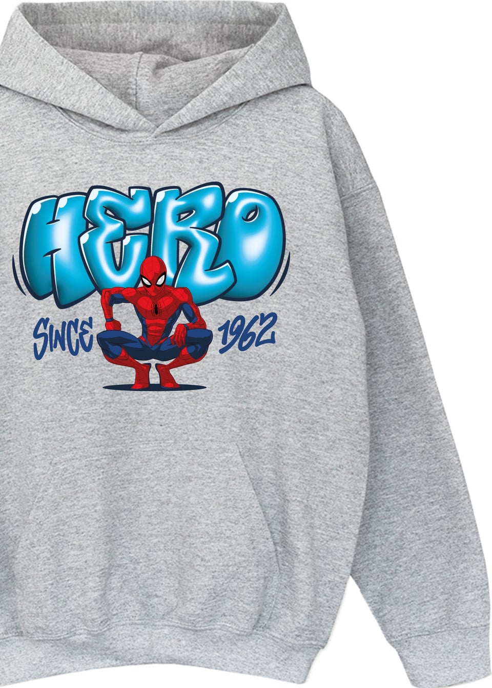 Marvel Spider-Man Hero Kids Grey Hoodie (3-13 Years)