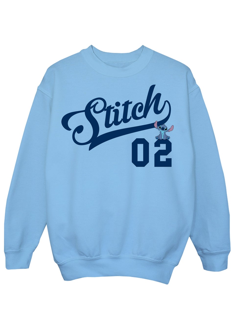 Disney Lilo & Stitch Collegiate Text Kids Blue Sweatshirt (3-13 Years)
