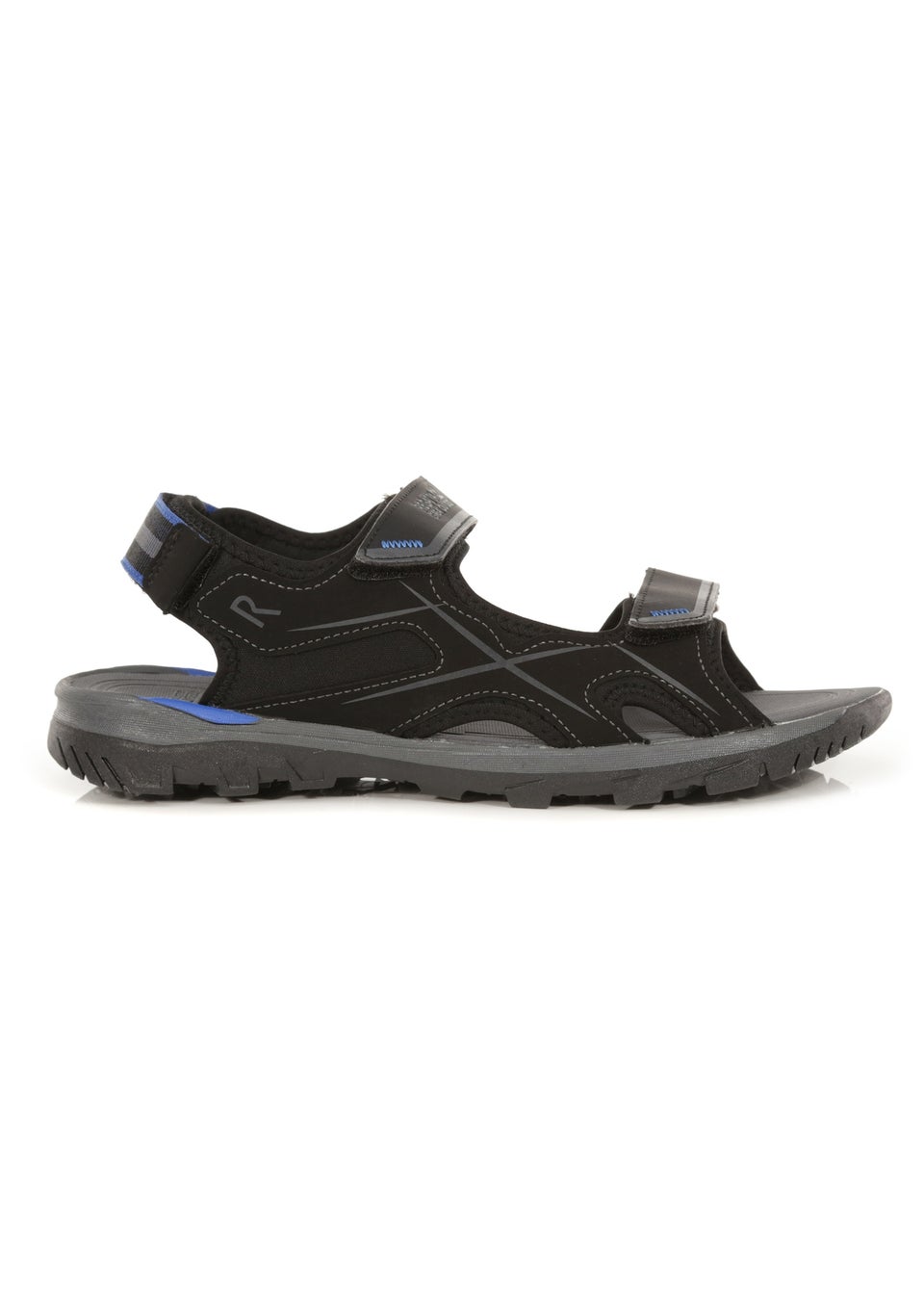 Regatta Black Nautical Blue Dark Grey Kota Drift EVA Cushioned Walking Sandals