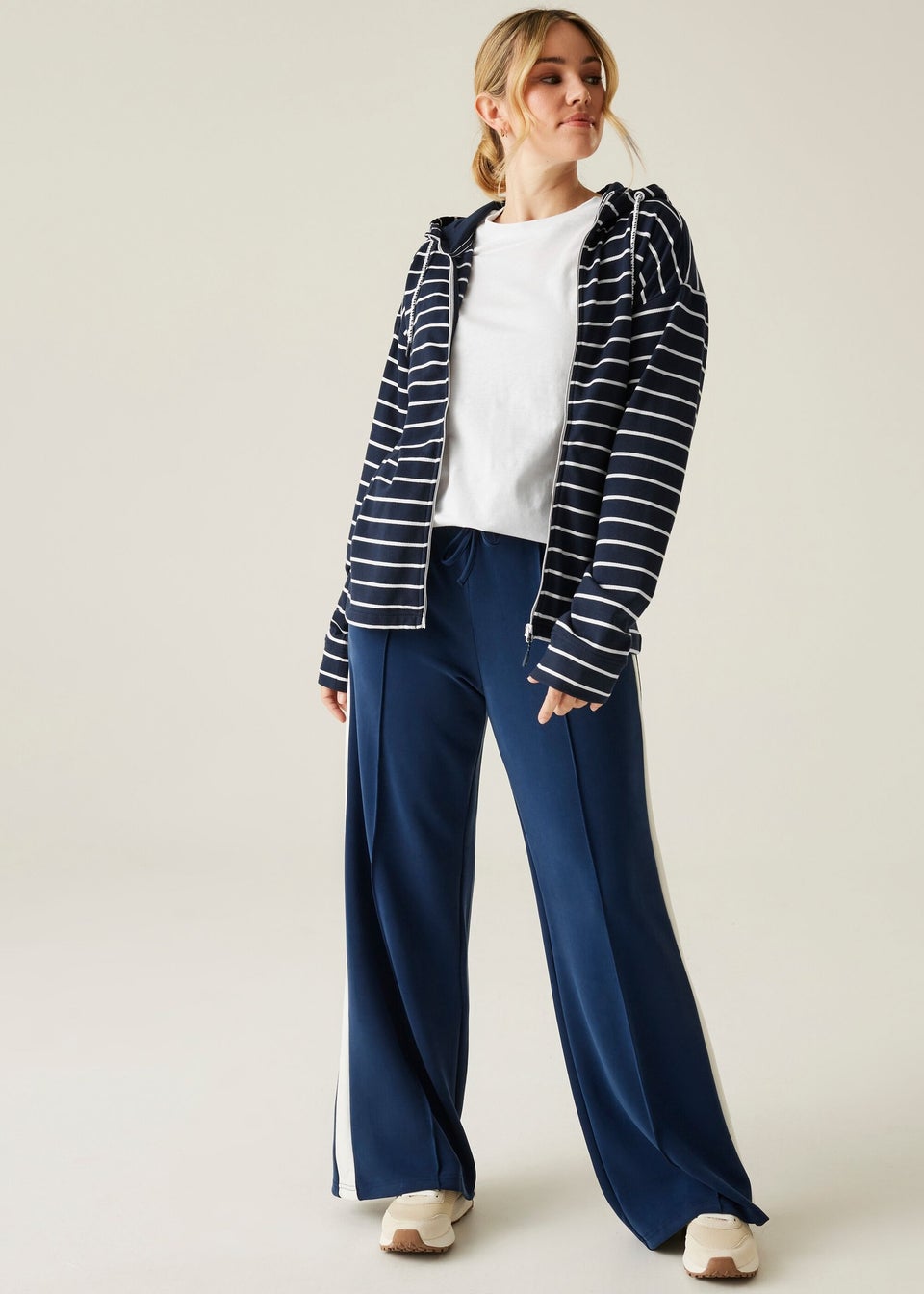 Regatta Navy White Stripe Bayletta II Hoody