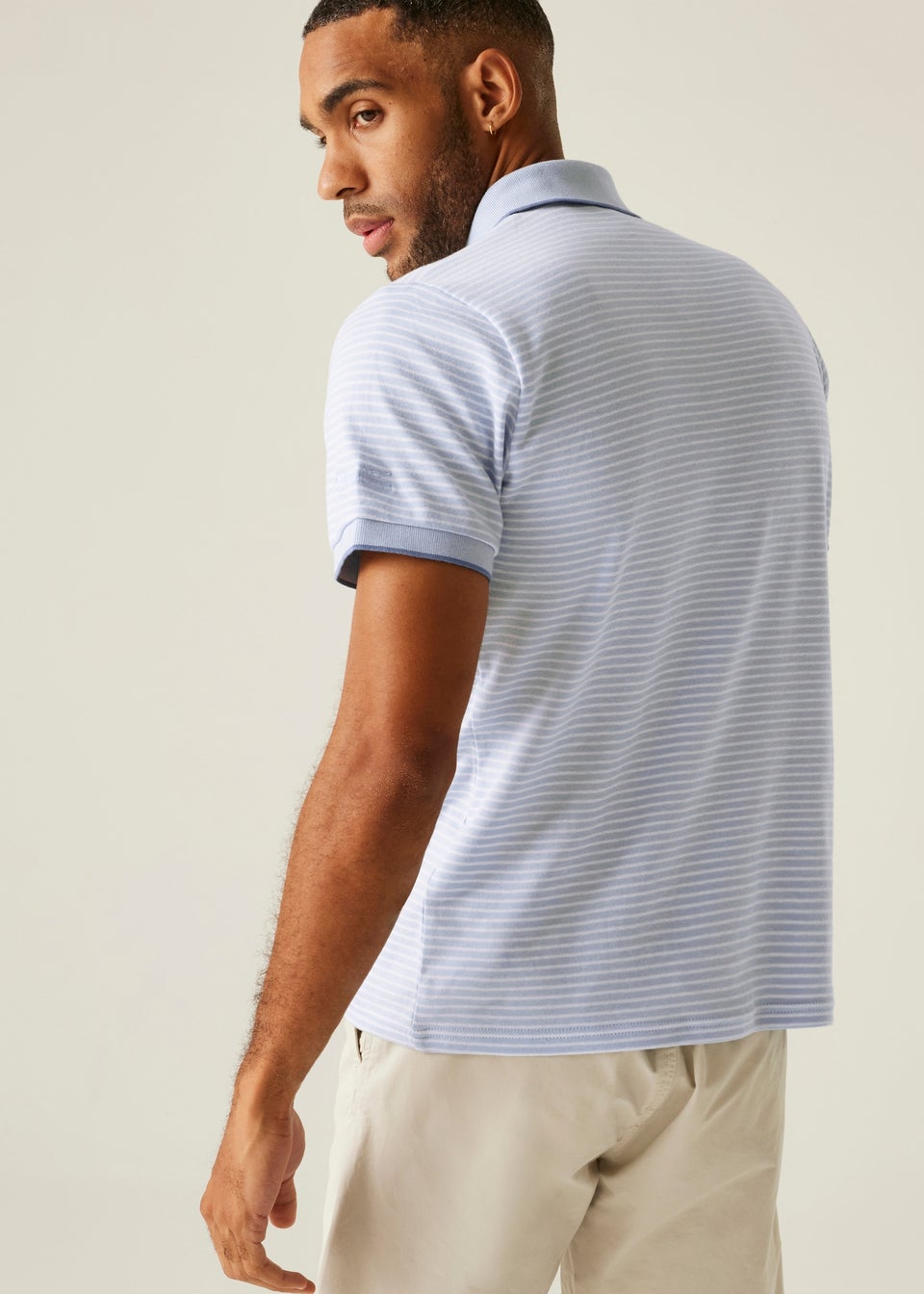 Regatta Skyway White Stripe Tiver Polo Shirt