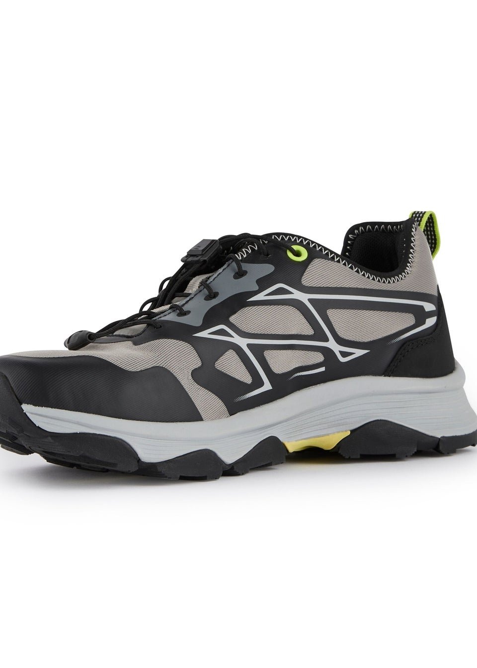 Regatta Grey/Black Lime Blaze Water Repellent Trainers