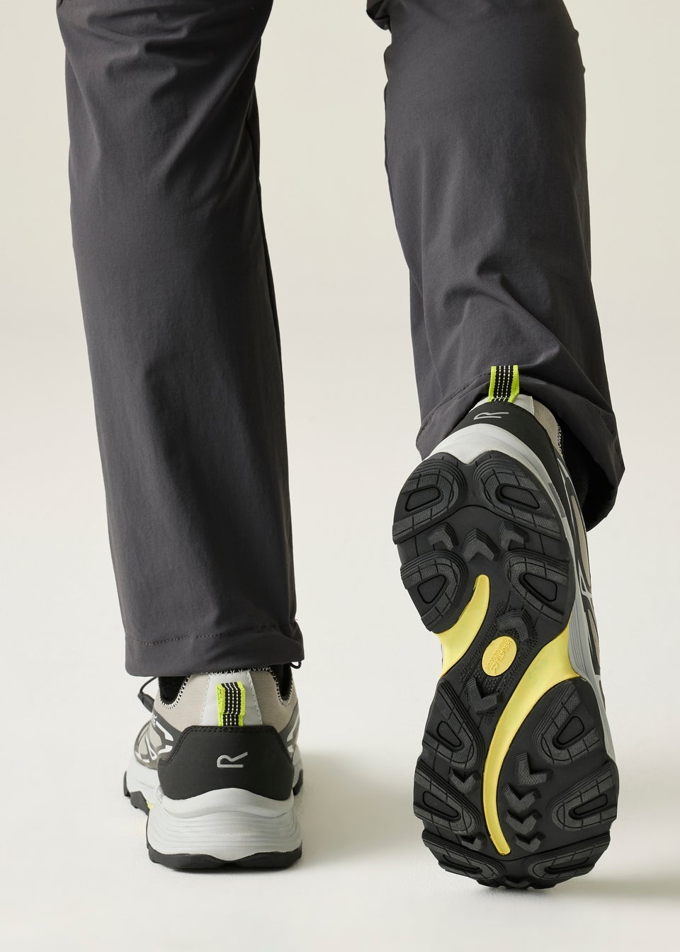 Regatta Grey/Black Lime Blaze Water Repellent Trainers