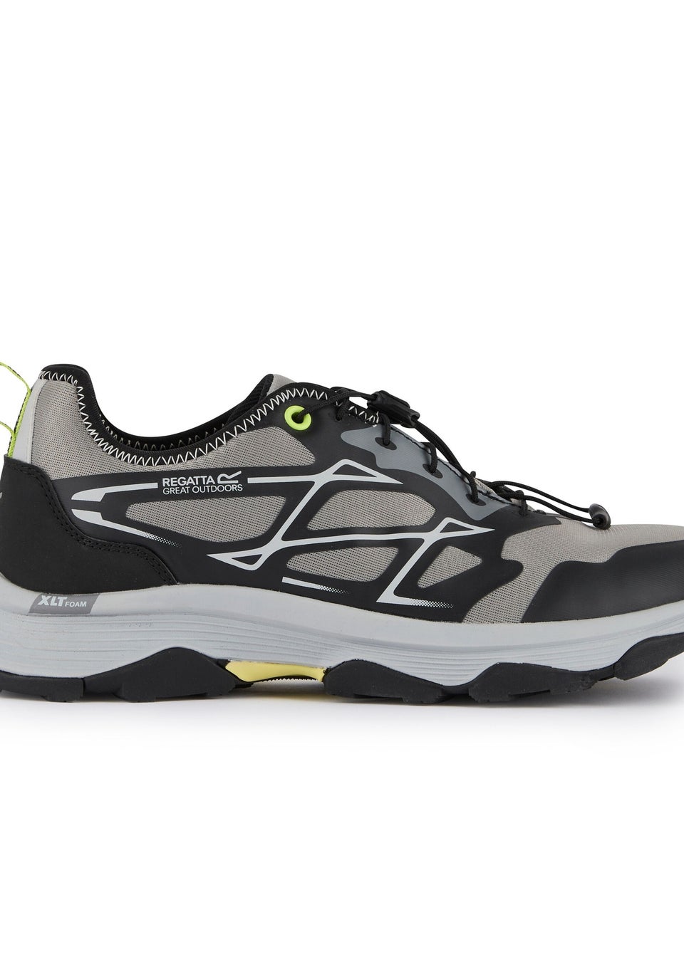Regatta Grey/Black Lime Blaze Water Repellent Trainers