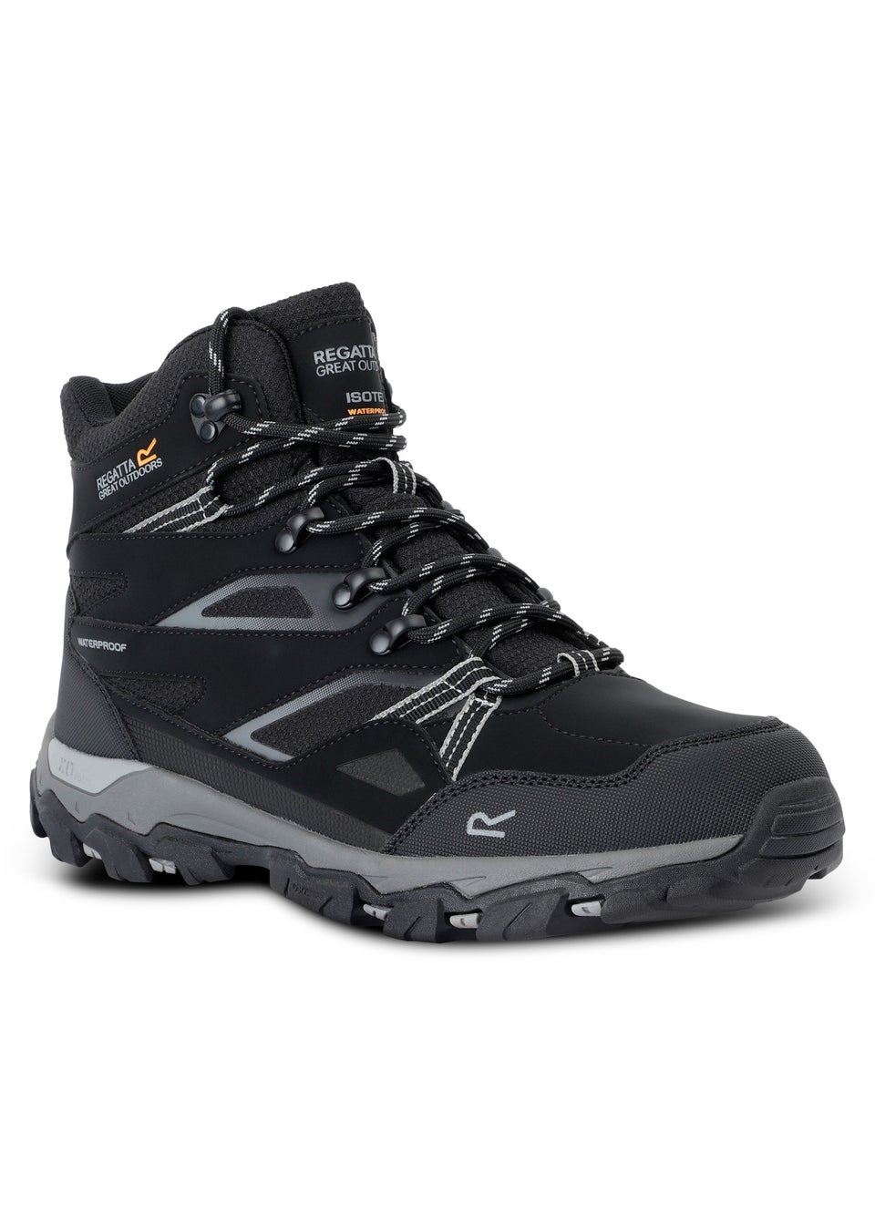 Regatta Black Granit Holcombe III Waterproof Breathable Isotex Walking Boots