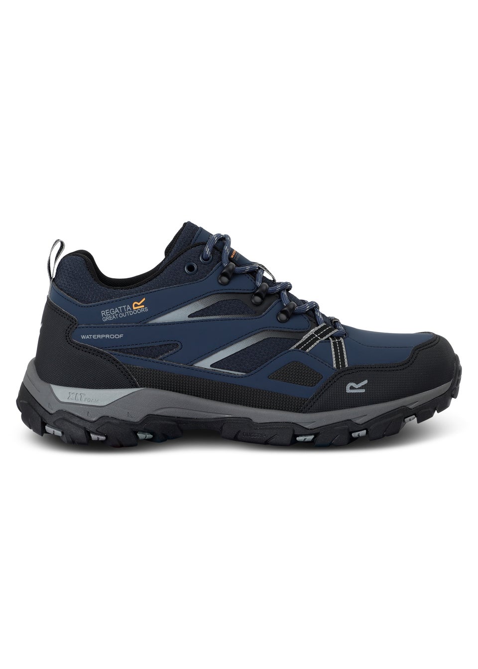 Regatta Navy Dark Steel Holcombe Low III Waterproof Breathable Isotex Walking Shoes