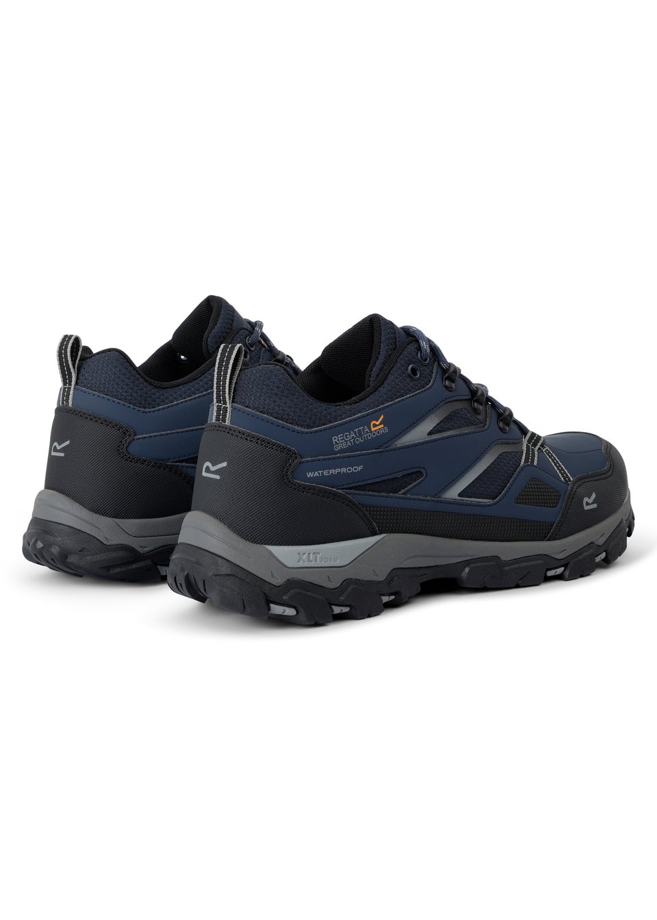 Regatta Navy Dark Steel Holcombe Low III Waterproof Breathable Isotex Walking Shoes