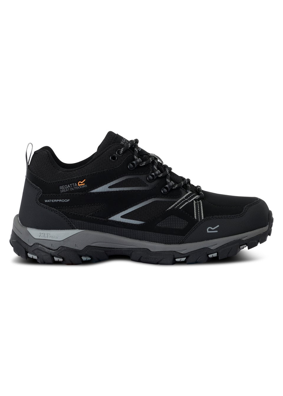Regatta Black Granite Holcombe Low III Waterproof Breathable Isotex Walking Shoes