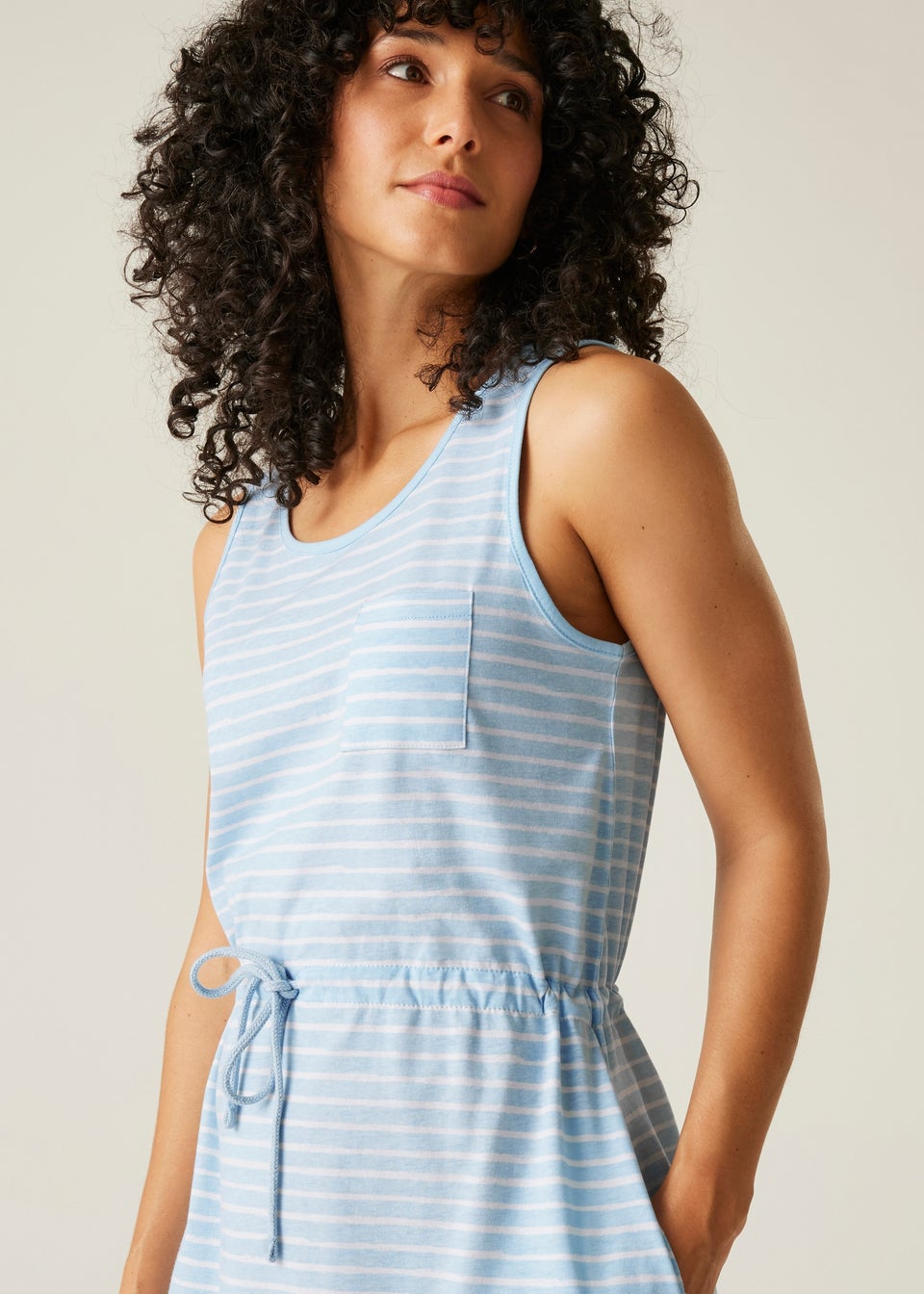 Regatta Chambray Blue White Stripe Ariena Dress