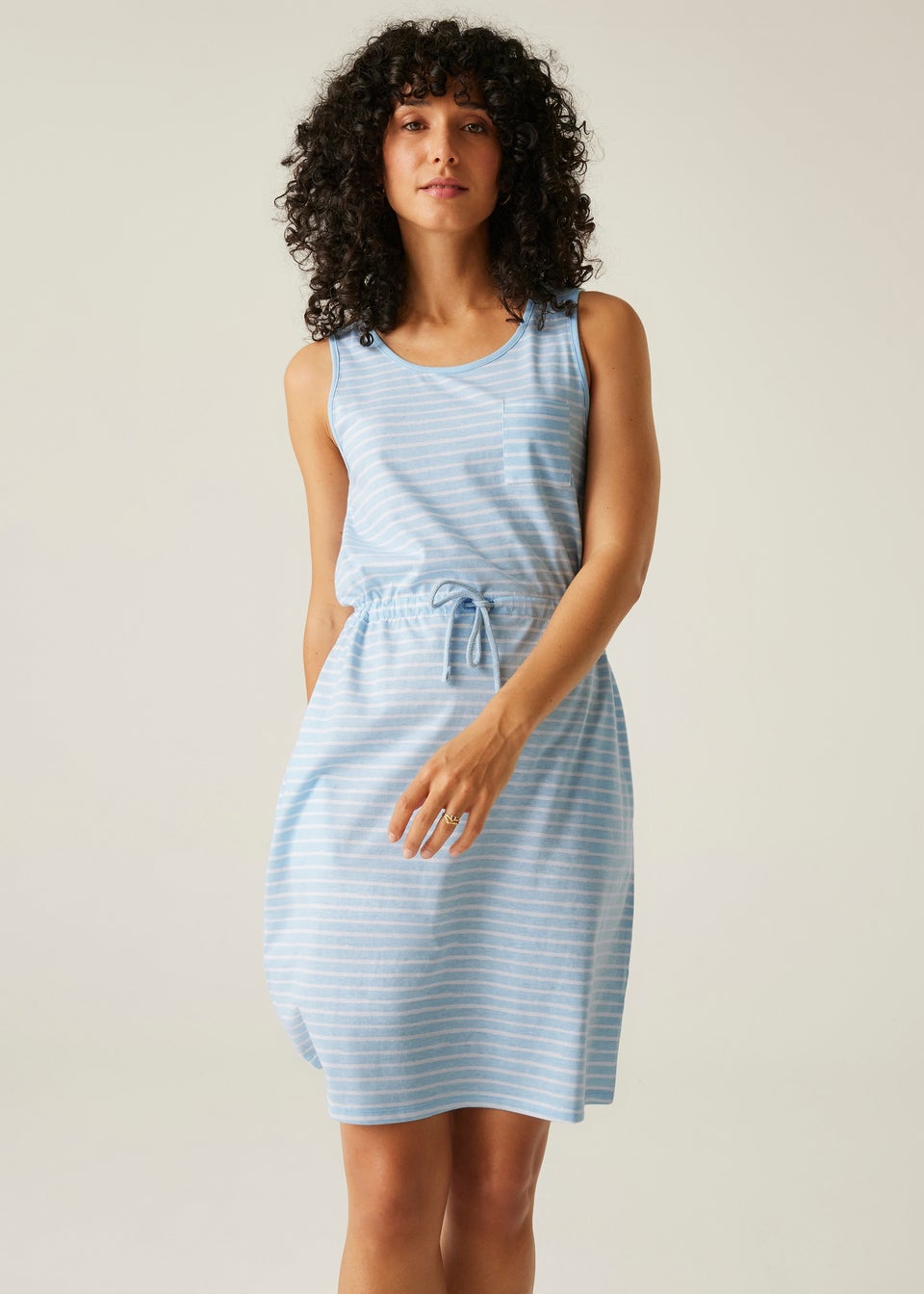 Regatta Chambray Blue White Stripe Ariena Dress