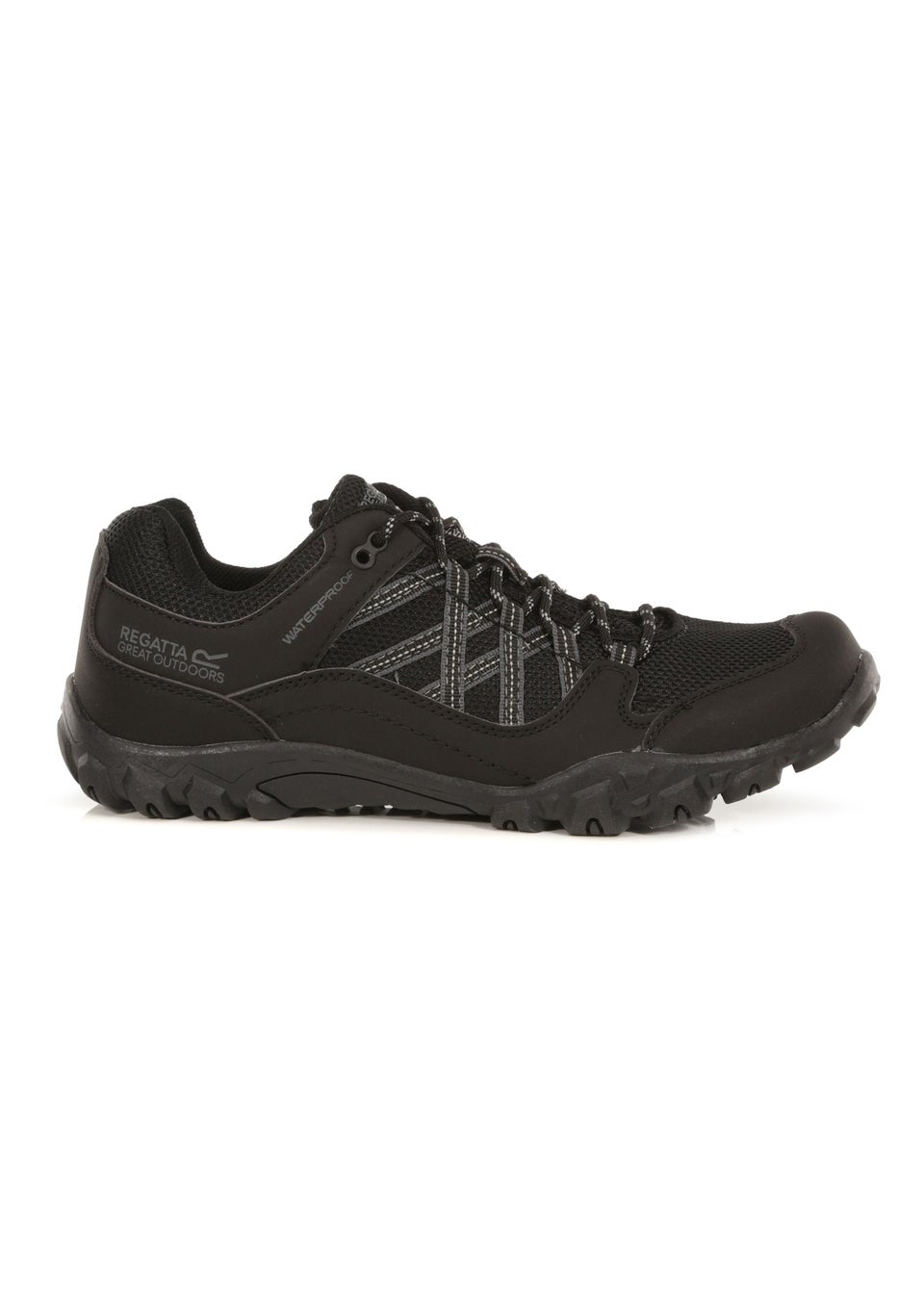 Regatta Black Granite Edgepoint III Waterproof Isotex Walking Shoes