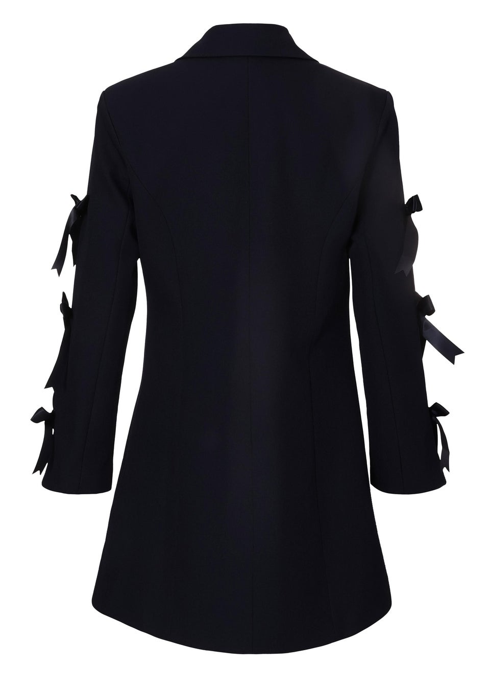 Quiz Navy Bow Sleeve Blazer Dress