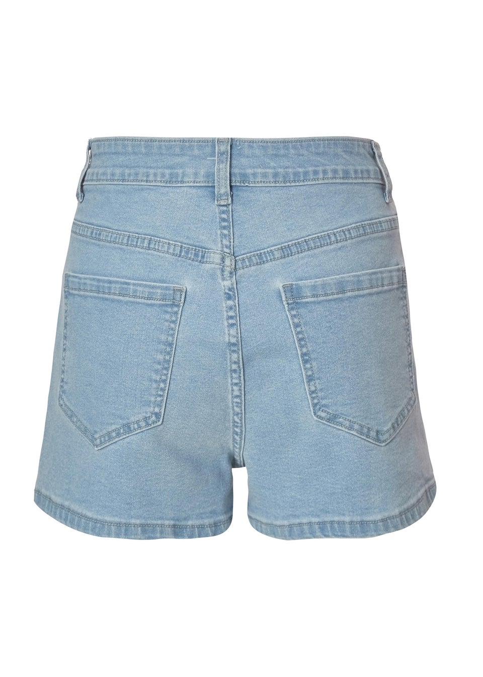 Quiz Blue Denim Bow Detail Shorts