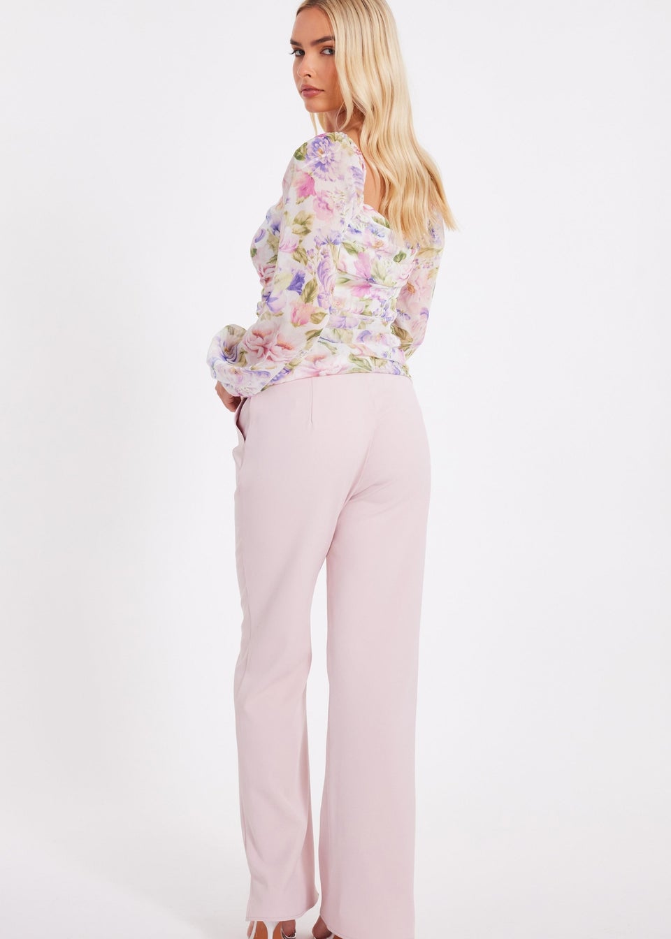 Quiz Pink Tailored Trousers