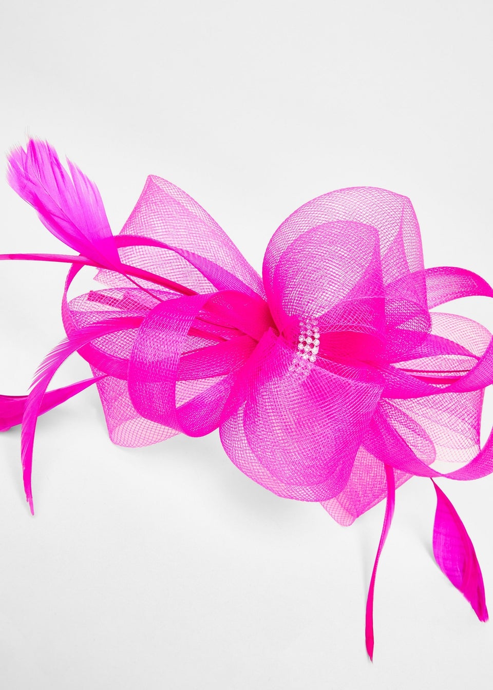 Quiz Fuschia Diamante Bow Headband Fascinator