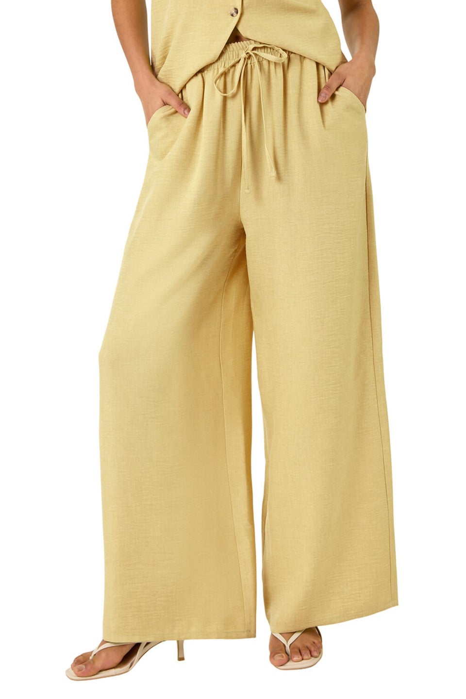 Dusk Lime Dusk Elasticated Waist Wide Leg Trouser