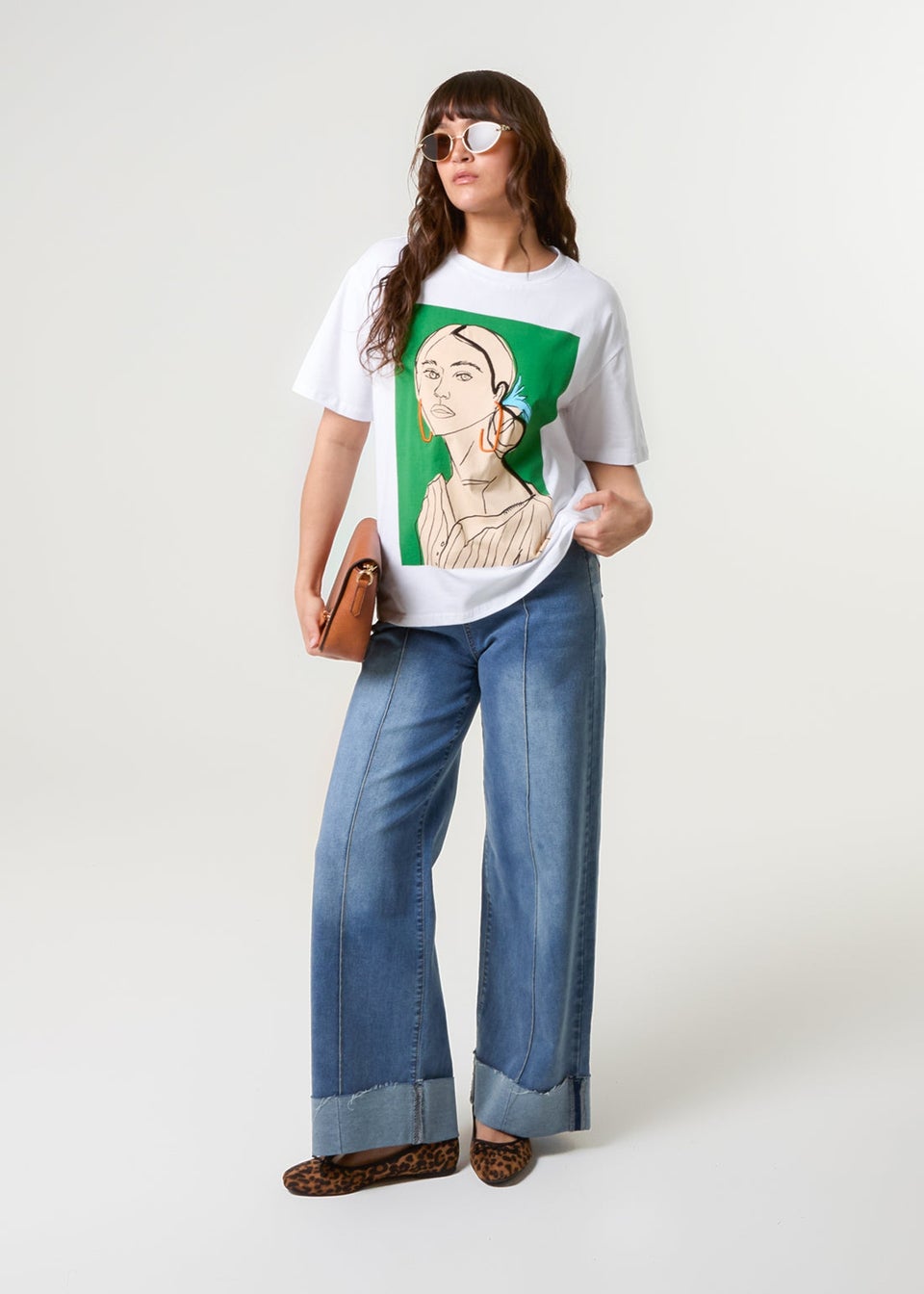Blue Vanilla White Woman Portrait Top