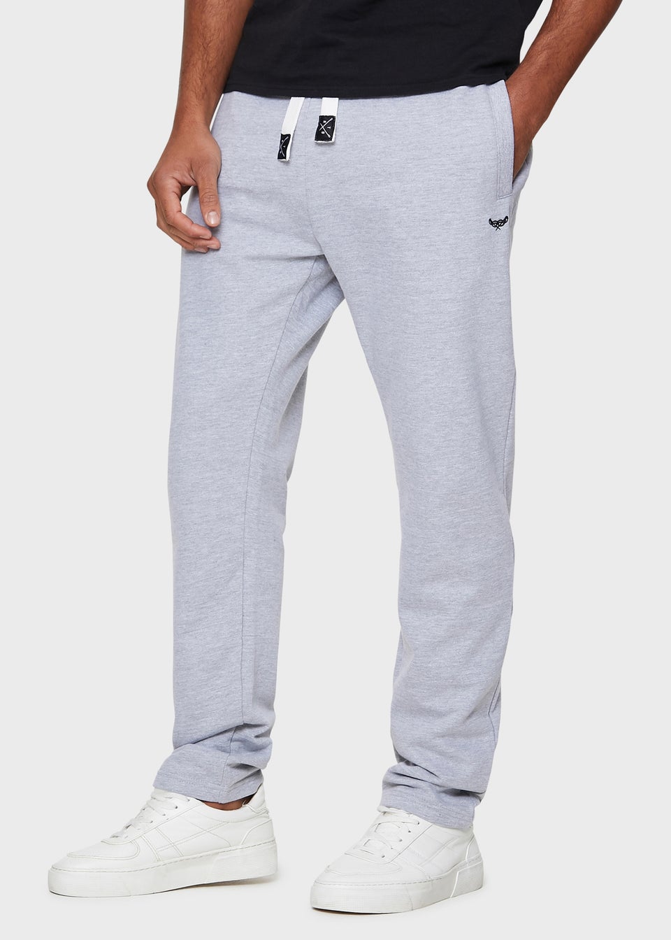 Threadbare Light Grey Straight Leg Joggers