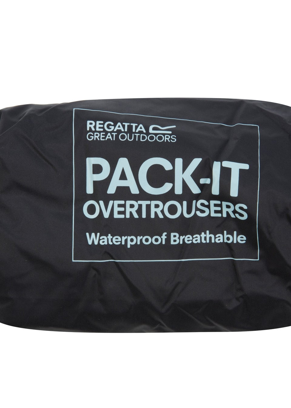 Regatta Kids Pack It Black Waterproof Breathable Isolite Overtrousers (2-14 yrs)