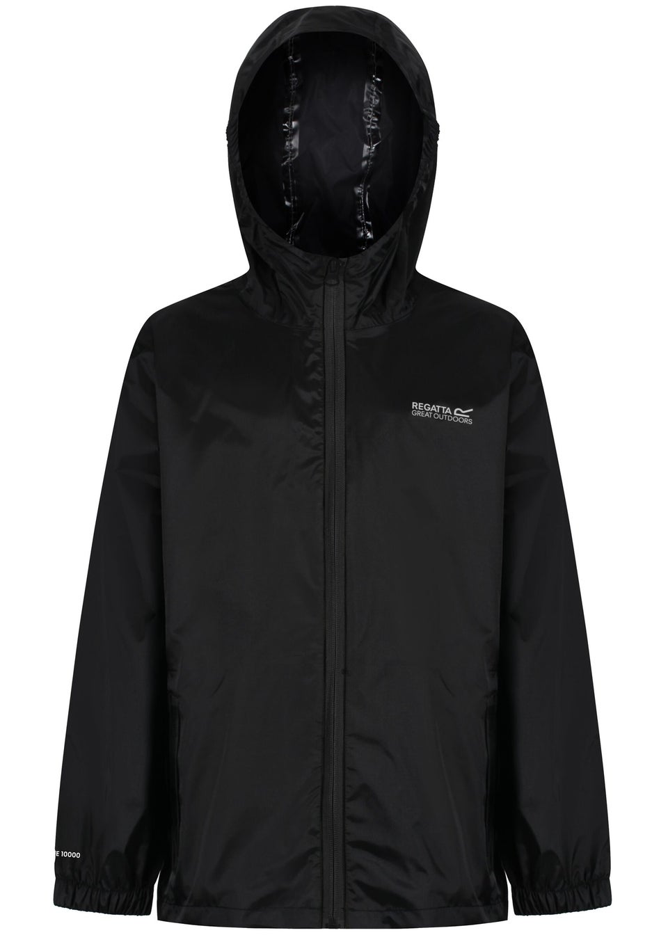 Regatta Black Kids Pack-It III Waterproof Breathable Isolite Jacket (3-16 Years)