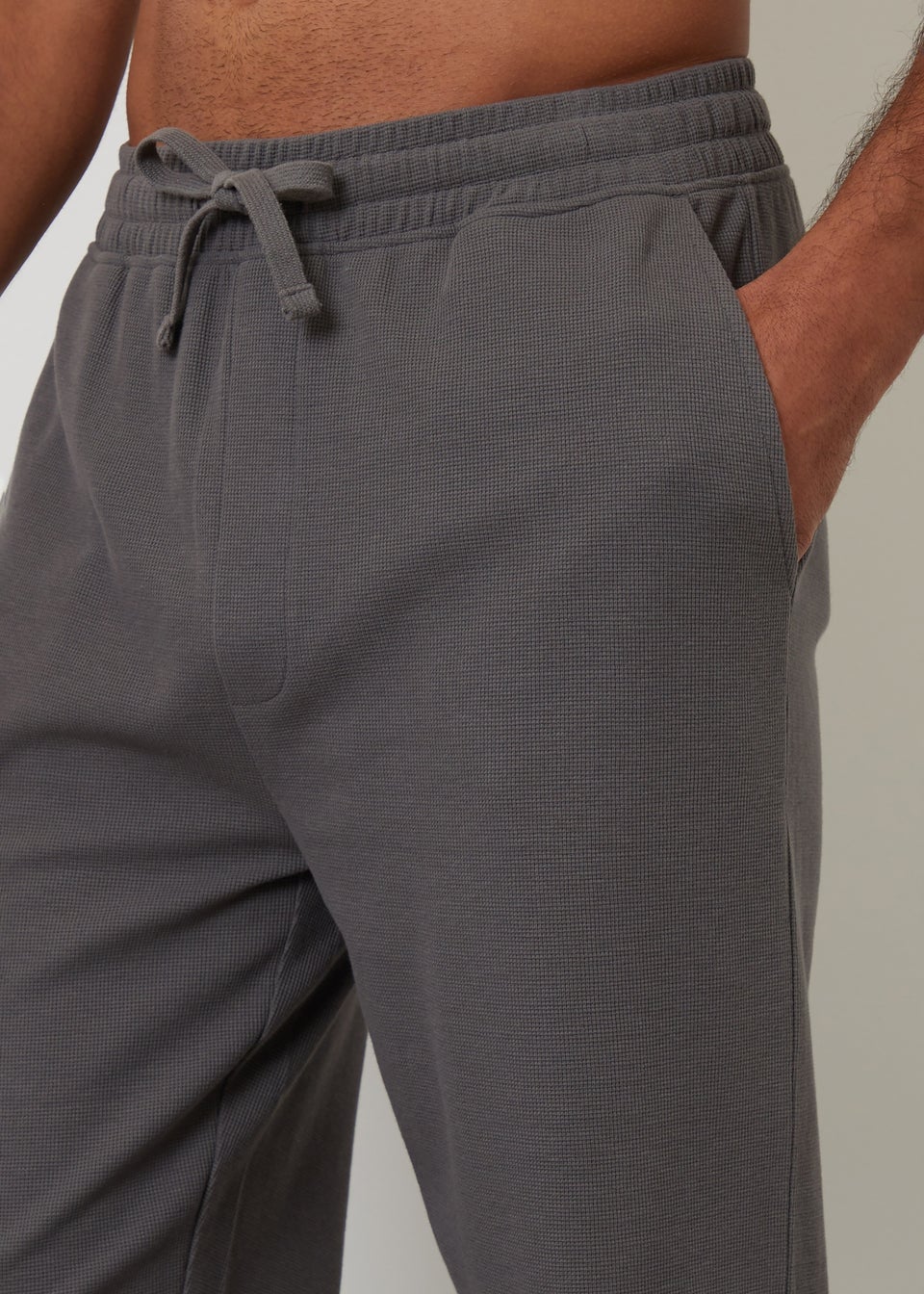 Threadbare Navy 2 Pack Waffle Textured Cotton Lounge Pants