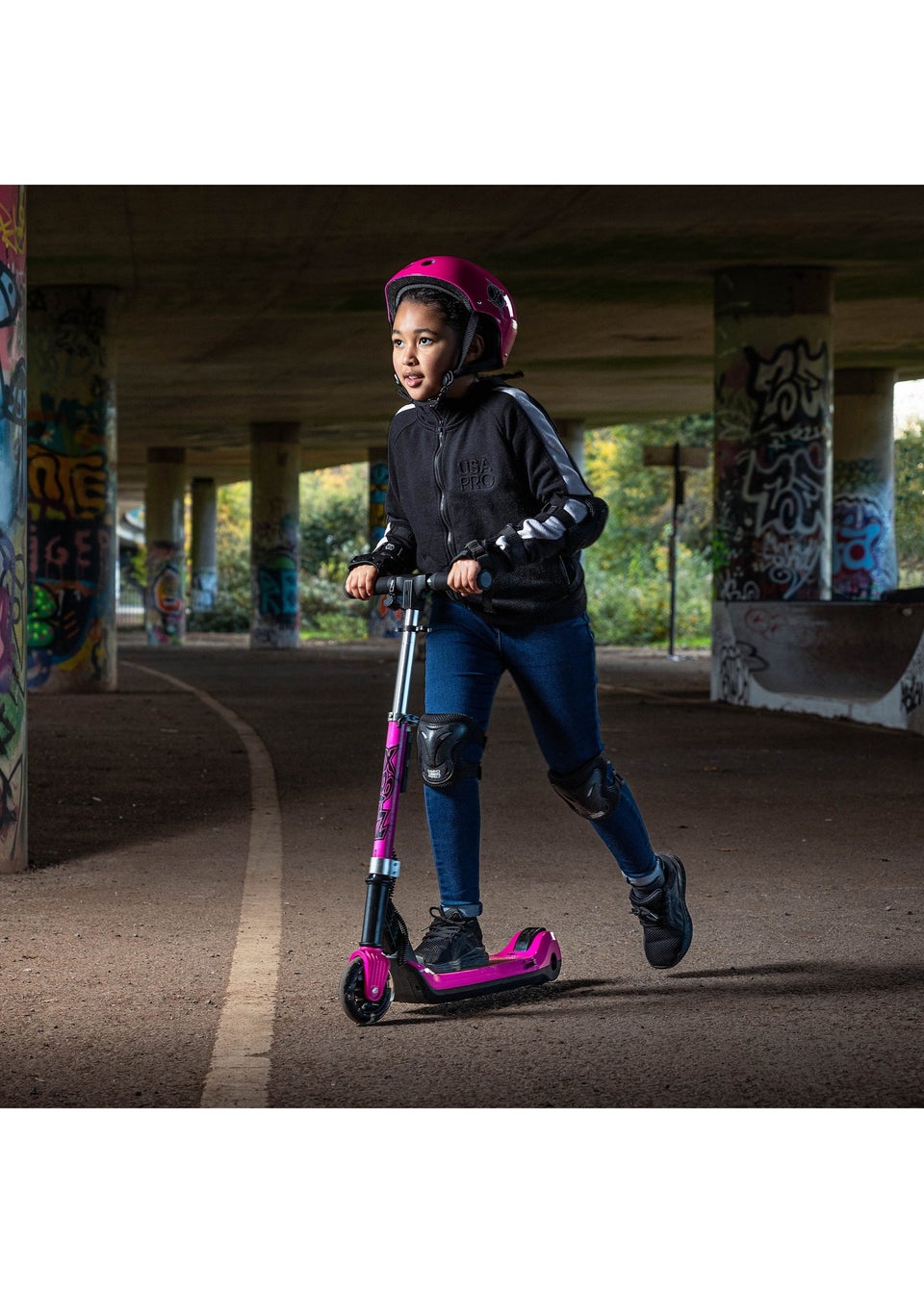 Xootz Elements Pink Electric Scooter