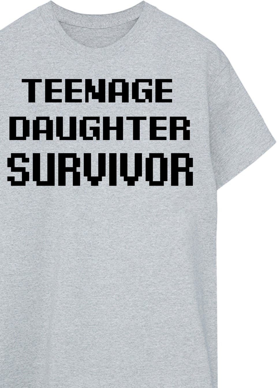 Brands In Teenage Daughter Survivor Grey T Shirt