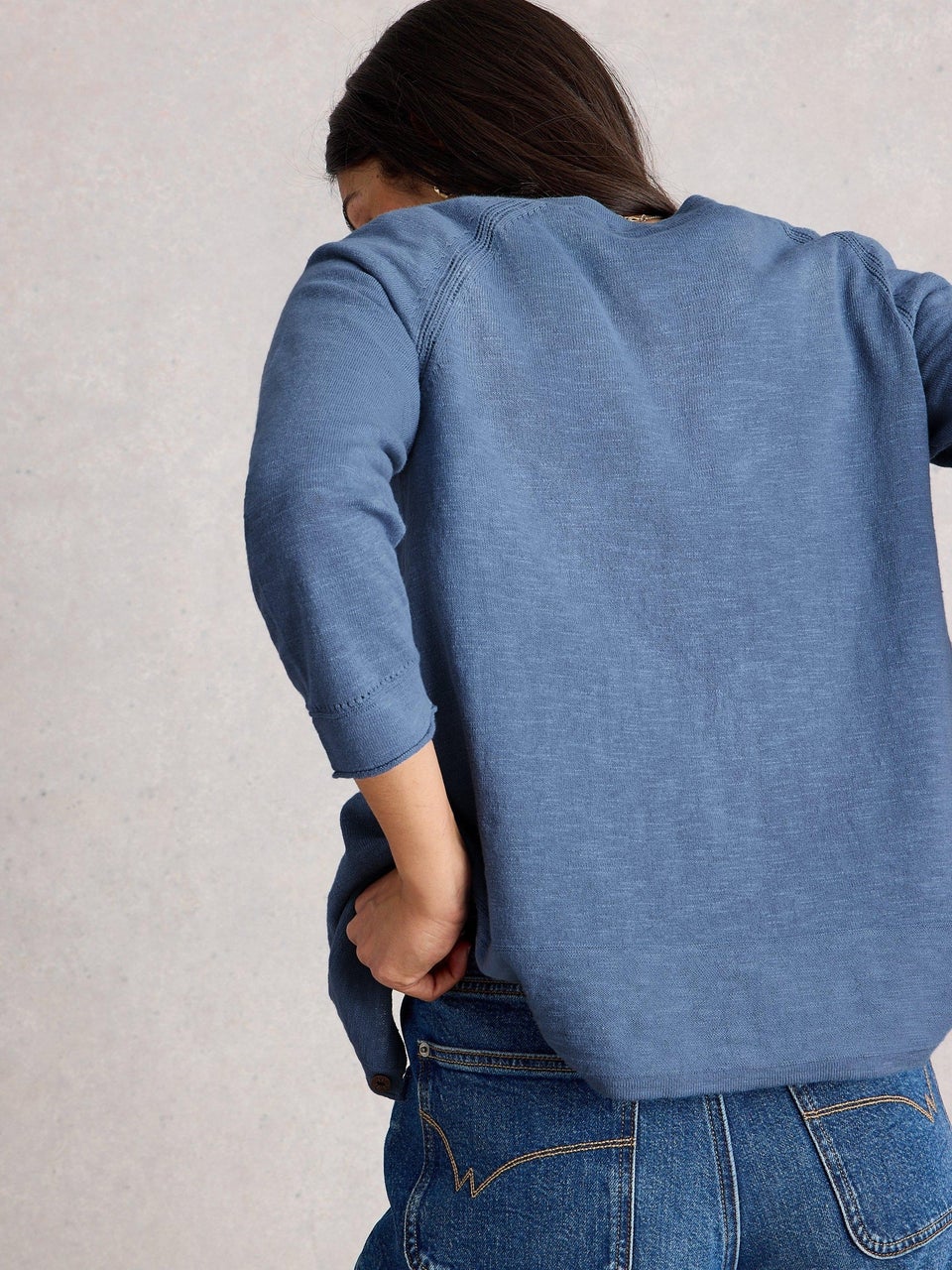 Strickjacke Naria aus Leinenmischung
