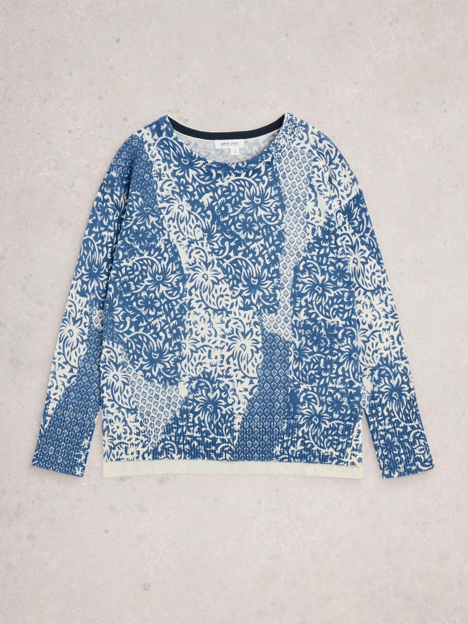 Bedruckter Pullover Olive