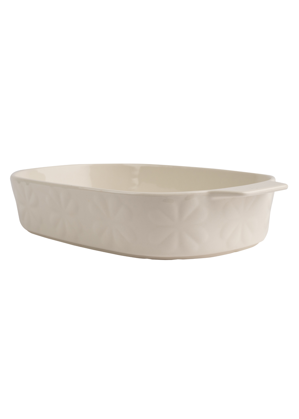 Beau & Elliot Ivory Carnaby Large Porcelain Embossed Oven Dish