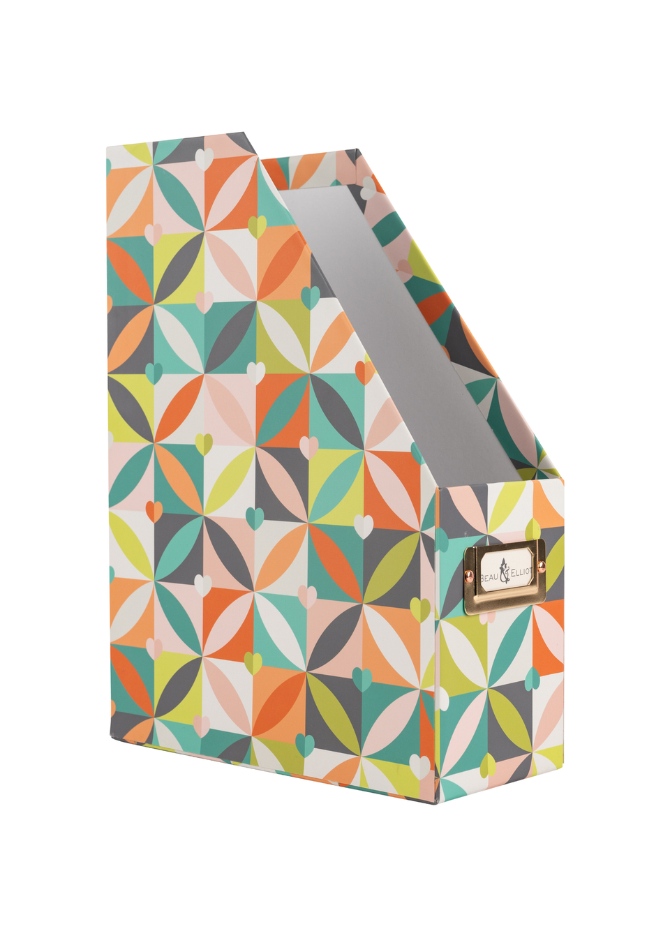 Beau & Elliot Multi Coloured Carnaby A4 Magazine Holder Petal