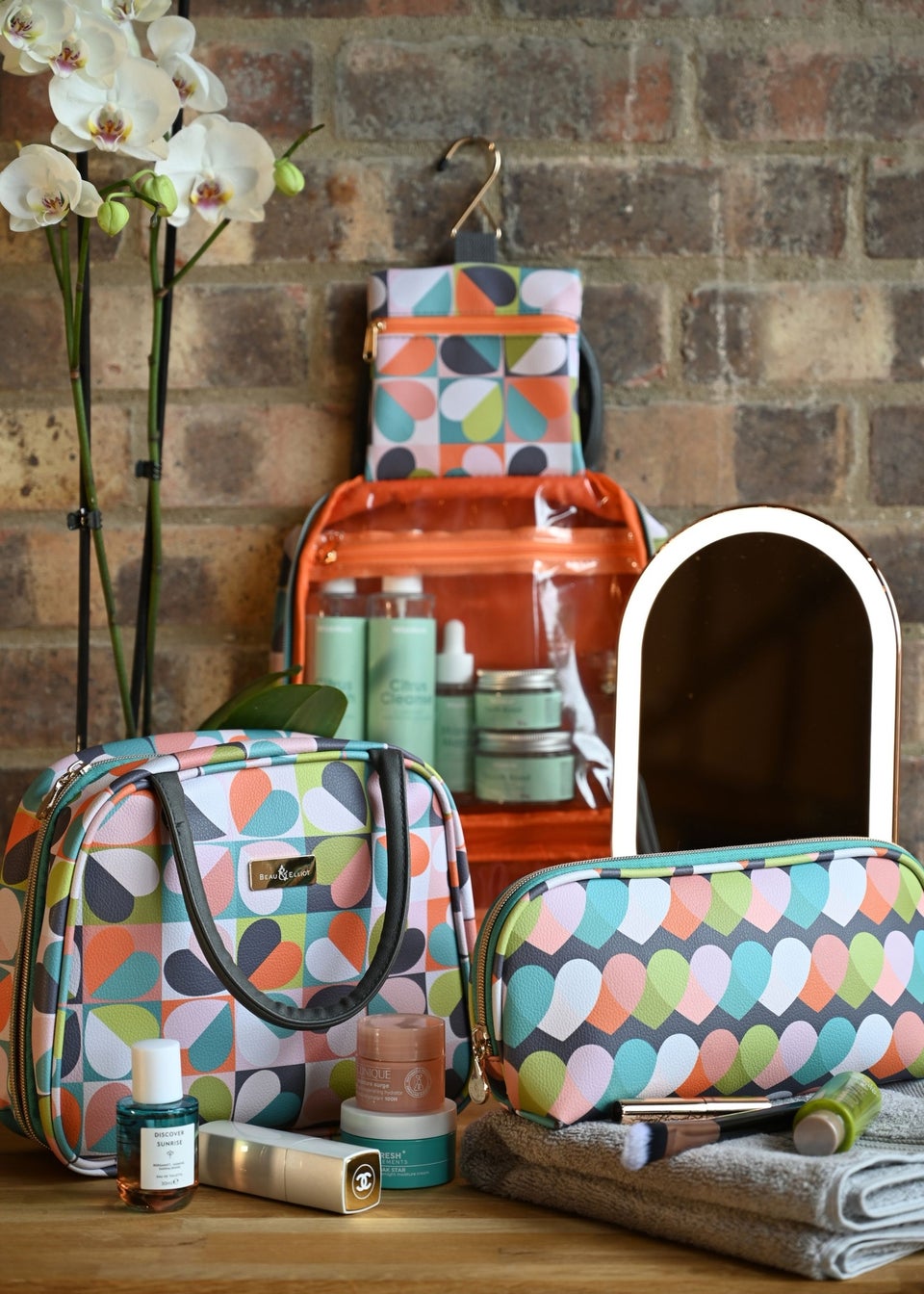 Beau & Elliot Multi Coloured Carnaby Cosmetic Bag Eclipse