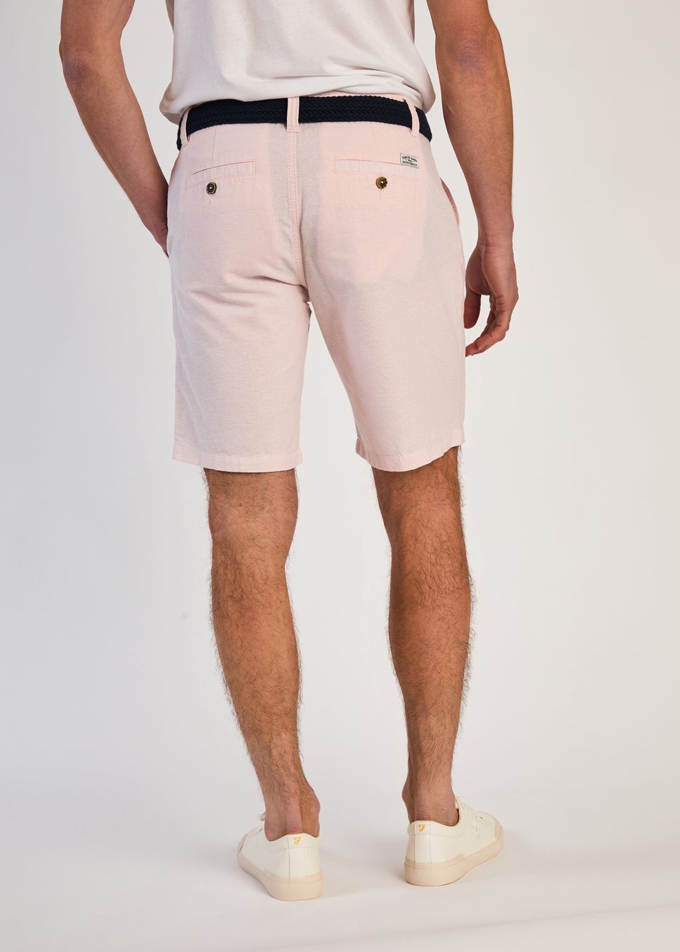 Tokyo Laundry Rose Cotton Oxford Shorts with Belt