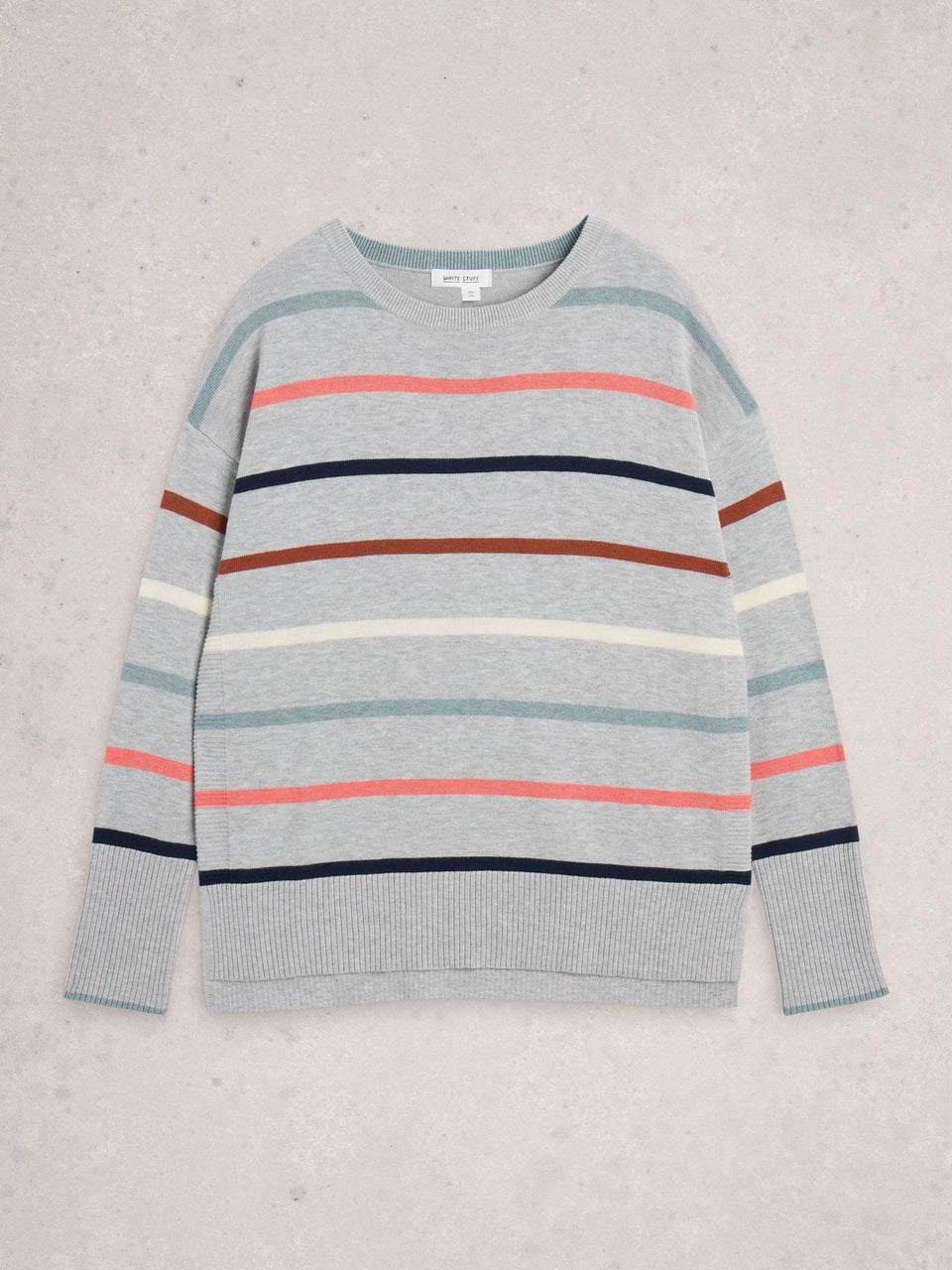 Gestreifter Pullover Olive