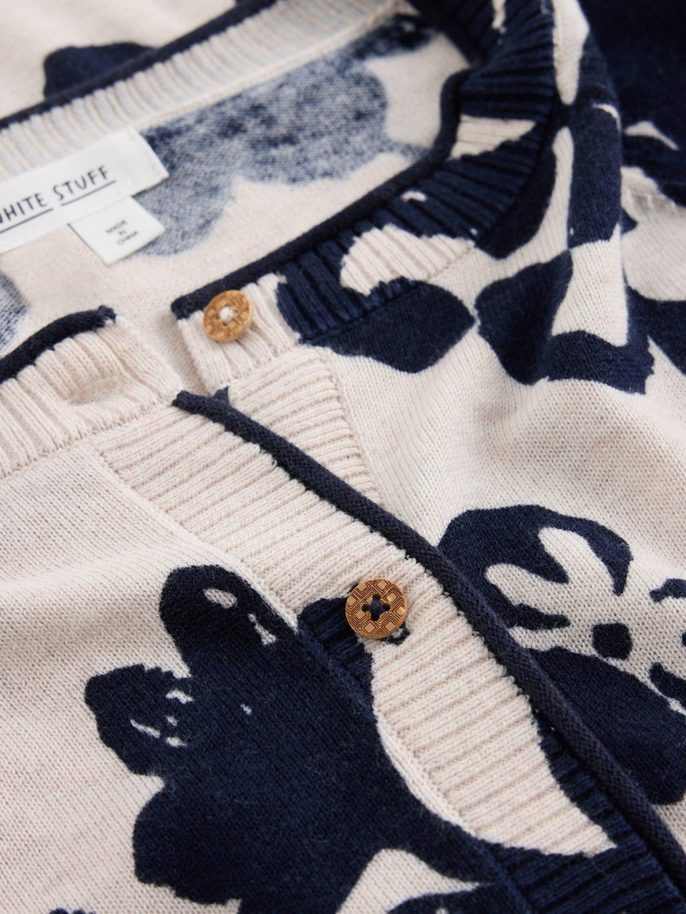 Bedruckte Strickjacke Lulu