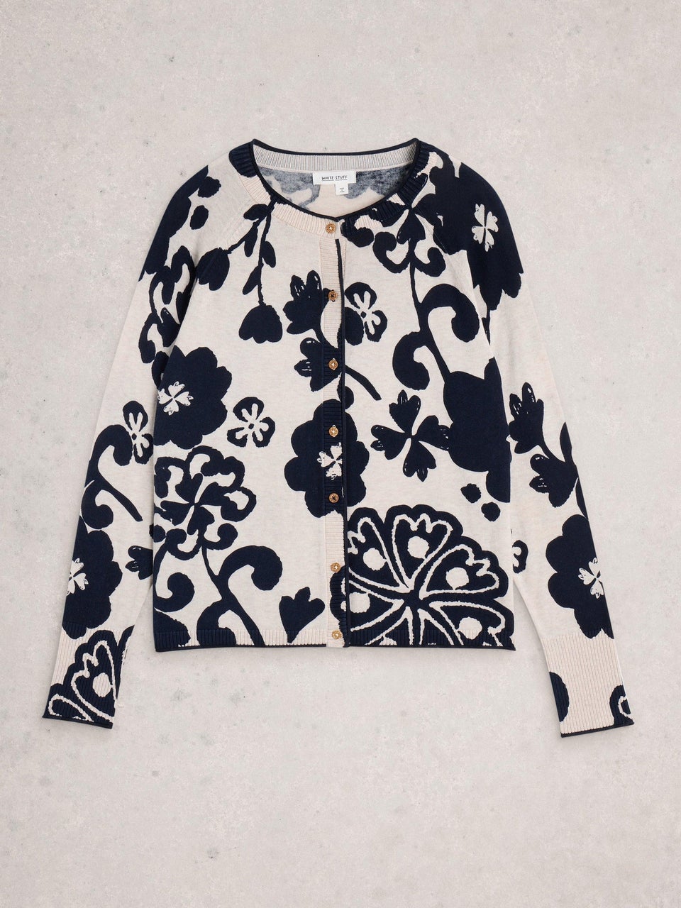 Bedruckte Strickjacke Lulu