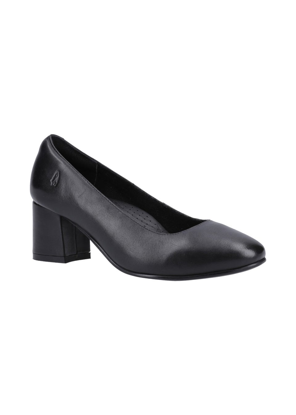 Hush Puppies Black Anna Wide Court Shoes