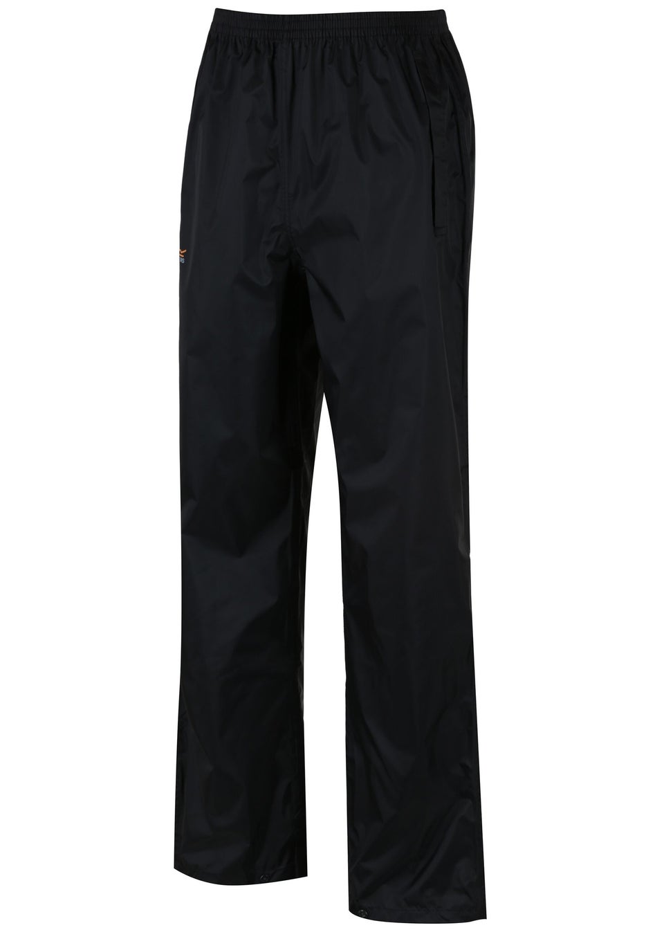Regatta Kids Pack It Black Waterproof Breathable Isolite Overtrousers