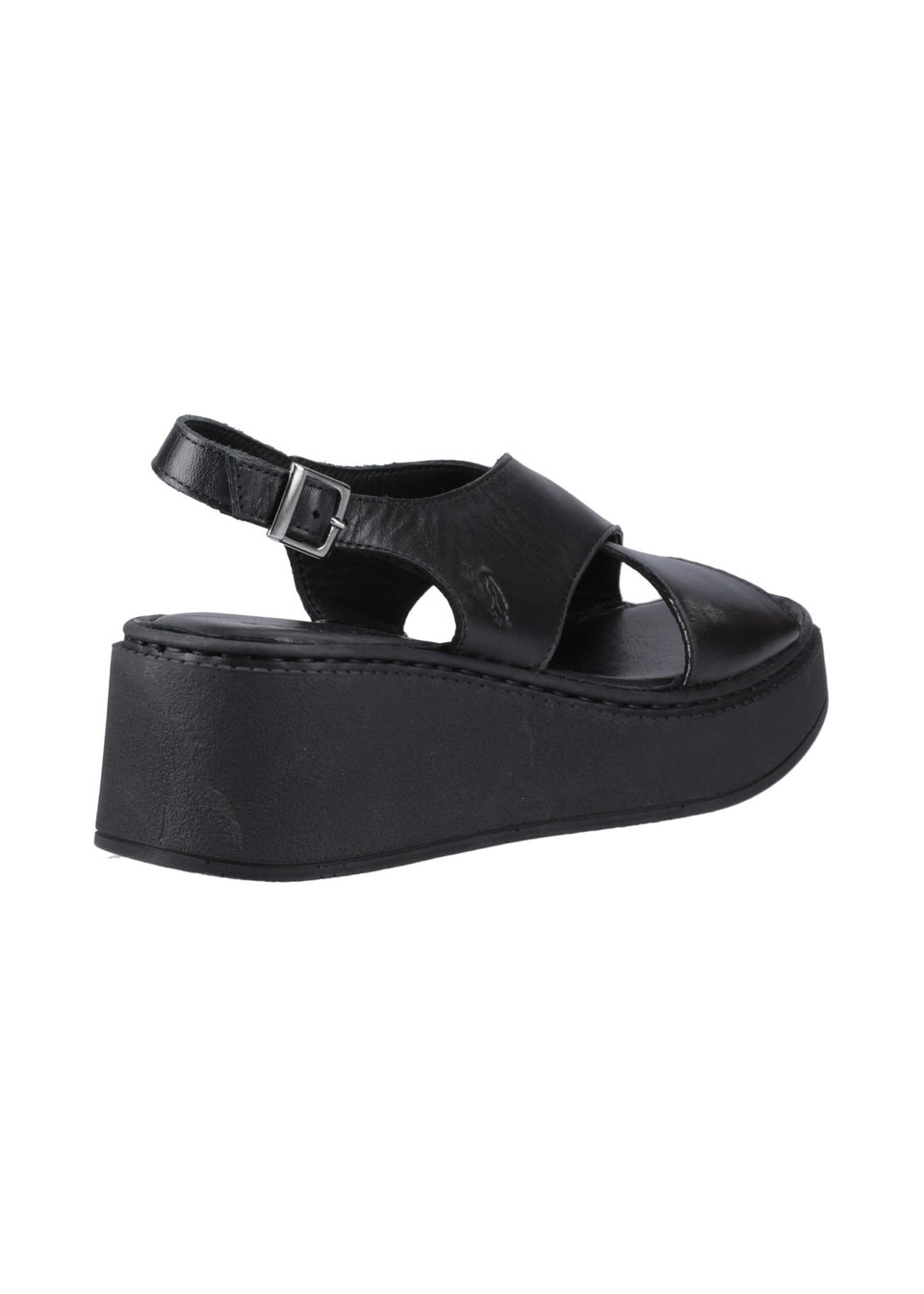 Hush Puppies Black Bex Wedge Sandal