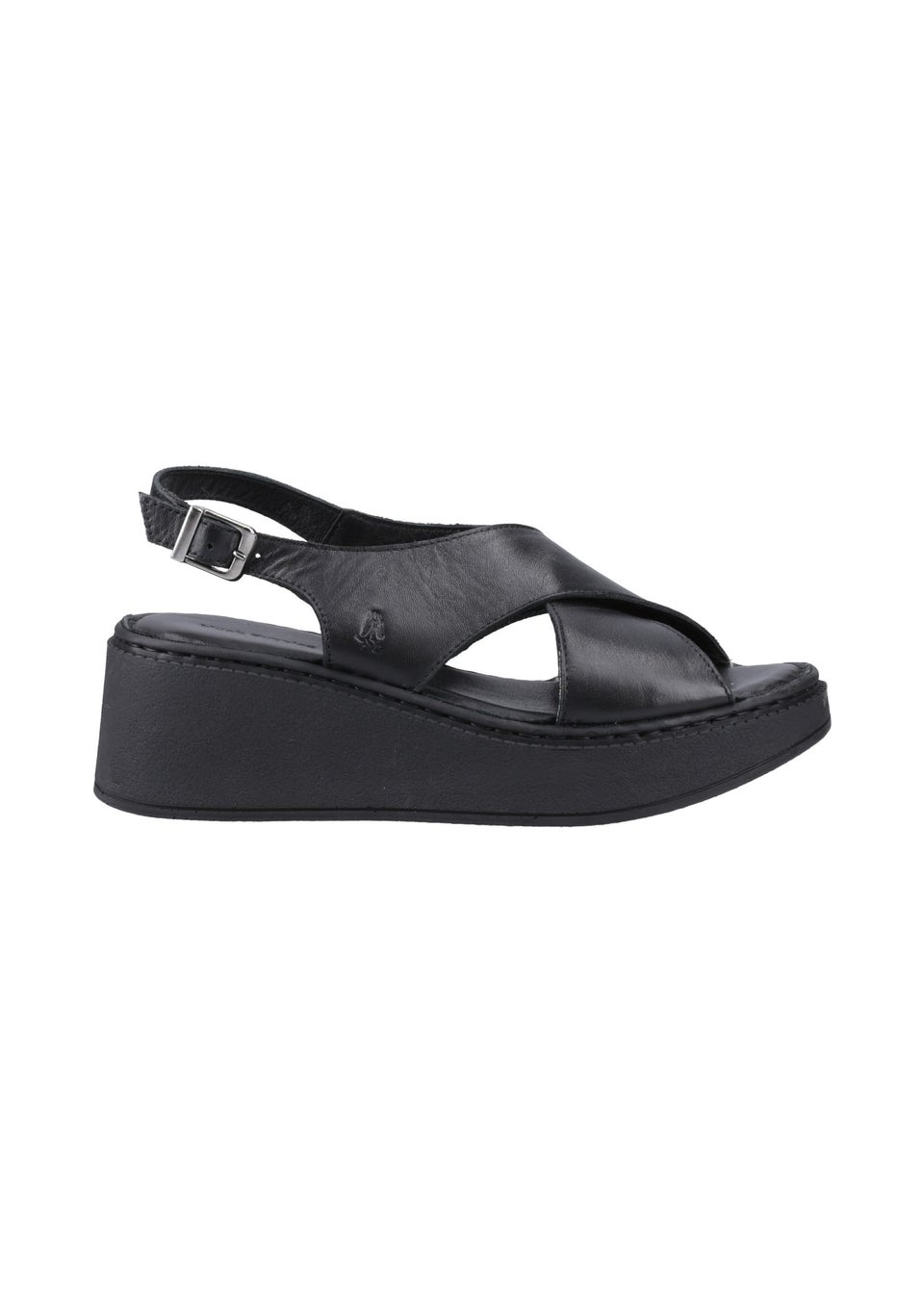 Hush Puppies Black Bex Wedge Sandal