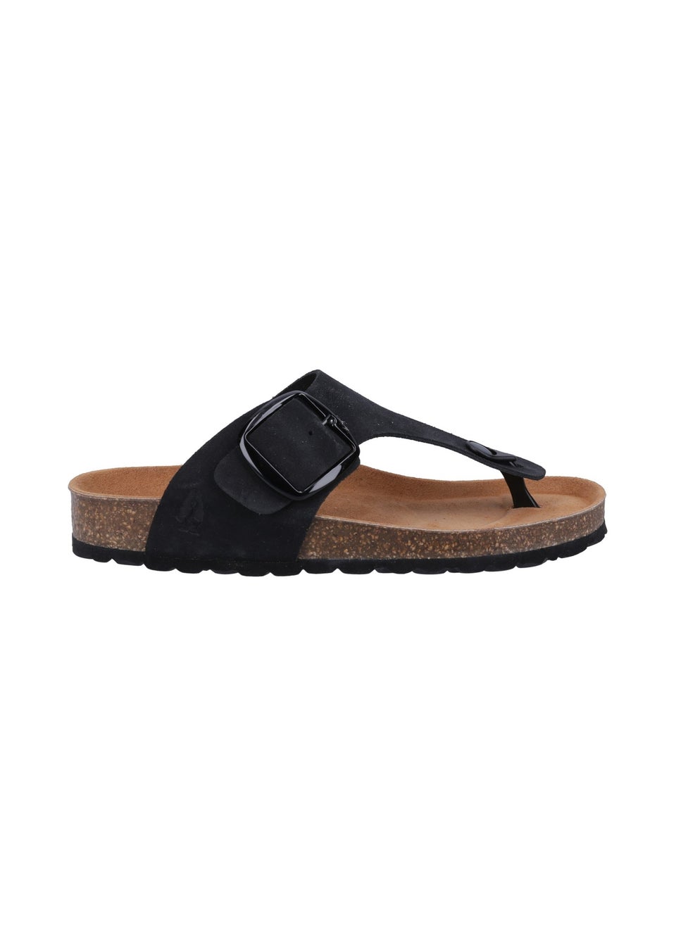 Hush Puppies Black Billie Toepost Sandal