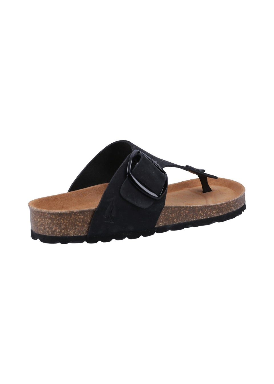 Hush Puppies Black Billie Toepost Sandal