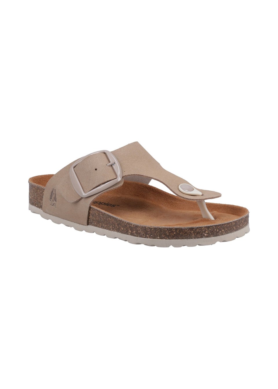 Hush Puppies Taupe Billie Toepost Sandal