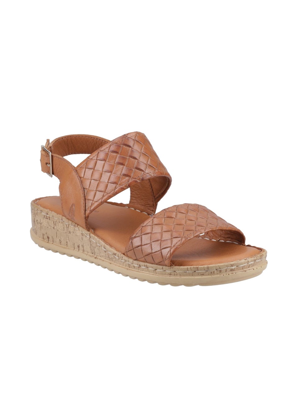 Hush Puppies Tan Ebony Wide Fit Sandal