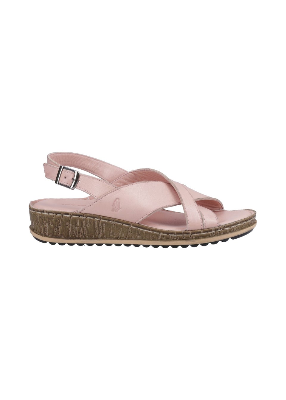 Hush Puppies Pale Pink Elena Cross Over Wedge Sandal