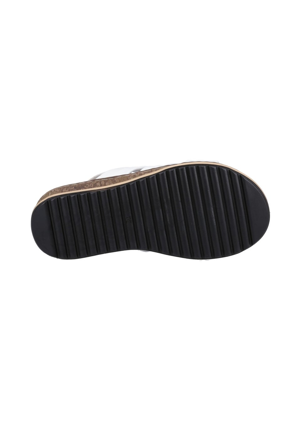 Hush Puppies White Eden Wide Fit Sandal
